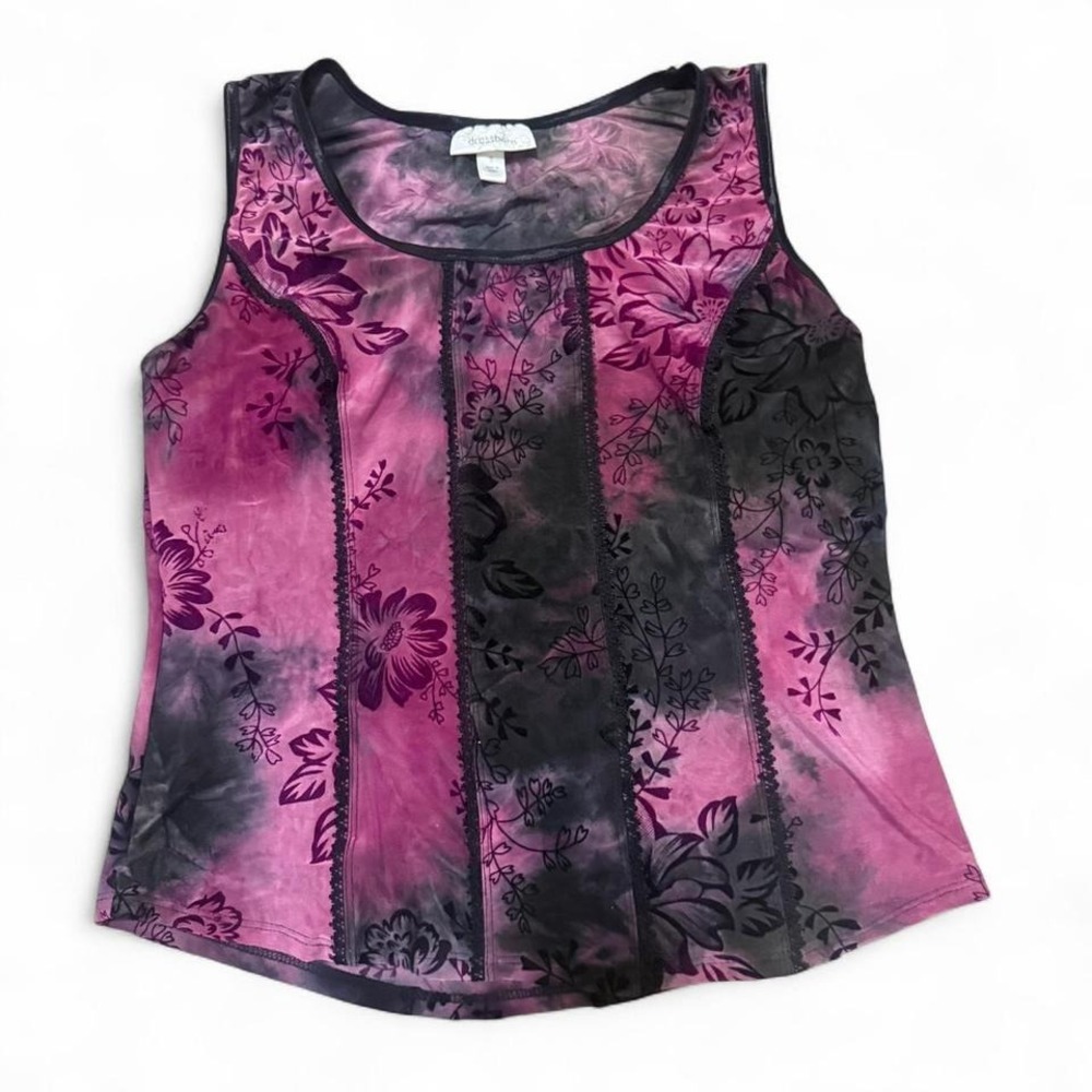 Whimsygoth Fairy Core Tie Dye Tank Dress Barn Small Soft Grunge Romantic - Picture 3 of 7